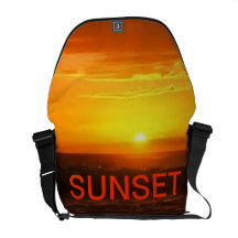 sac messenger à Rickshaw de coucher du soleil Sacoche