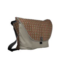 Sac messenger à Rickshaw de feuille de Brown Sacoches