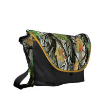 Sac messenger à Rickshaw de motif de Forrest Camo Sacoches