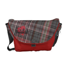 Sac messenger à Rickshaw de plaid de fraternité Sacoche