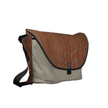 Sac messenger à Rickshaw de rayure de Brown Sacoches