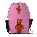 Sac messenger à Rickshaw de rose d'ours de nounour Sacoche