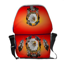 Sac messenger à Rickshaw d'Eagle chauve Dreamcatch Besaces
