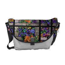 Sac messenger à Rickshaw en verre souillé de Tiffa Besace