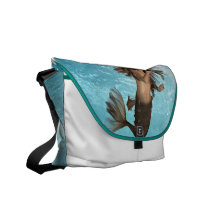 Sac messenger à sirène de natation besace