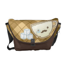 Sac messenger à temps de thé de Kawaii Sacoches