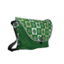 SAC MESSENGER À TRÈFLE DE QUATRE FEUILLES SACOCHES