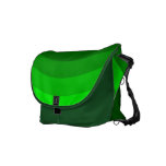 Sac messenger à vague verte besace