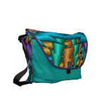 Sac messenger abstrait artistique avec des effets  sacoches