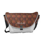 Sac messenger abstrait de cuivre besaces