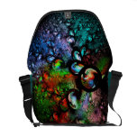 Sac messenger abstrait moderne besaces