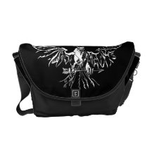 Sac messenger américain à Rickshaw d'Eagle chauve Sacoches