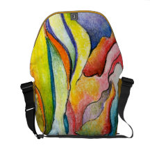 Sac messenger avec l'abrégé sur aquarelle sacoches