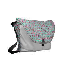 Sac messenger bleu à Rickshaw de feuille Sacoches