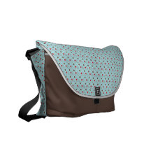 Sac messenger bleu à Rickshaw de point Besaces