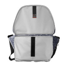Sac messenger bleu vintage à dentelle de denim besace