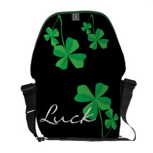 Sac messenger chanceux à trèfle sacoche