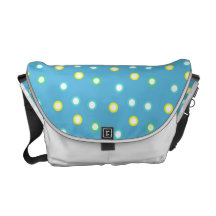 Sac messenger coloré à points besaces