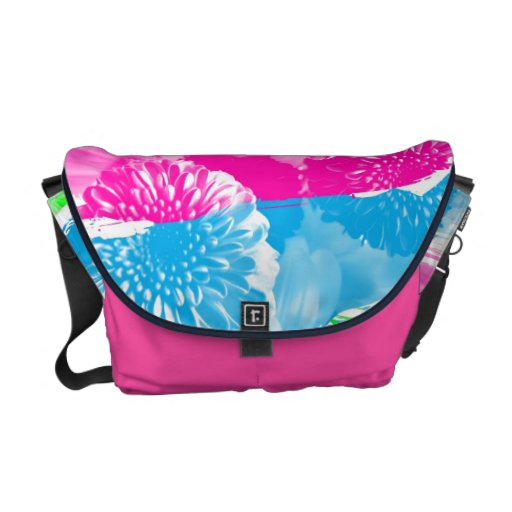 Sac messenger floral à art de bruit besaces