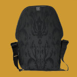 Sac messenger floral à damassé noire élégante de c sacs messenger