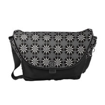Sac messenger floral à motif sacoches