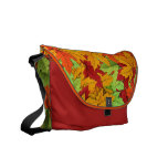 Sac messenger frais à Brown de conception de feuil Sacoches