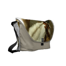 Sac messenger gris à cheval de concours complet sacoche