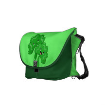 Sac messenger heureux à shamrocks besace