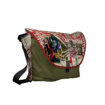 Sac messenger italien vintage de Rome d'amant de l Besace
