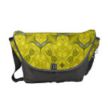 Sac messenger jaune à Rickshaw de damassé Sacoches