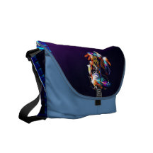 Sac messenger lumineux à Rickshaw de cheval Sacoches