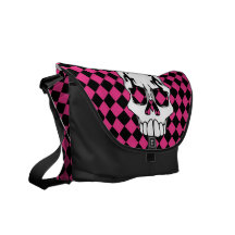Sac messenger (magenta) à ChequerSkull Besaces