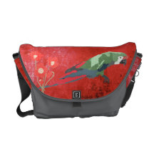 Sac messenger majestueux à ara besaces