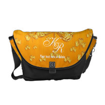 Sac messenger mignon à conception de shamrocks d'I Besace