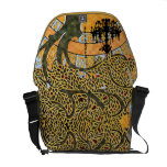 Sac messenger personnalisé à lustre d'arbre de rem besace