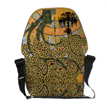 Sac messenger personnalisé à lustre d'arbre de rem besace