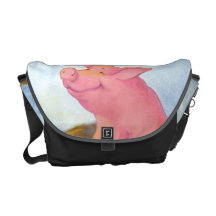 Sac messenger porcin à Pinkles/Rickshaw Sacoche