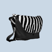 Sac messenger rayé à impression de zèbre sacs messenger
