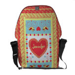 Sac messenger romantique avec le nom sacoches