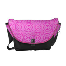 Sac messenger rose à Rickshaw de motif Besace