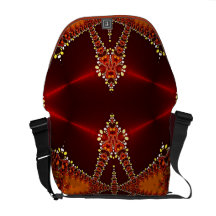 Sac messenger rouge-foncé à déesse de Bohème Sacoches