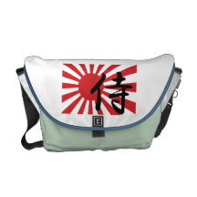 Sac messenger samouraï japonais à Soleil Levant Sacoches