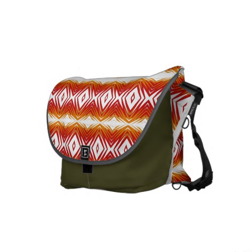 Sac messenger tribal au feu sacoche