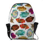 Sac messenger tropical à Rickshaw de poissons d'aq Sacoche