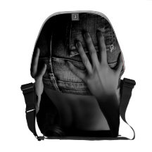 Sac messenger urbain à la fille B/W de jeans Sacoches