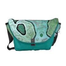 Sac messenger vert à concepteur sacoches