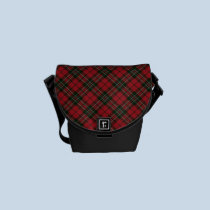 Sac messenger vert rouge à tartan écossais sacs messenger