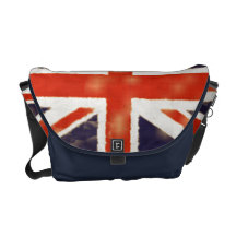 Sac messenger vintage à style d'Union Jack Sacoche