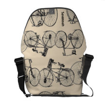 Sac messenger vintage personnalisé à bicyclette de sacoches