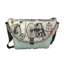 Sac messenger vintage personnalisé à bicyclette de besace
